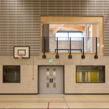 Sports Hall at Stephen Perse Foundation, copyright Richard Chivers